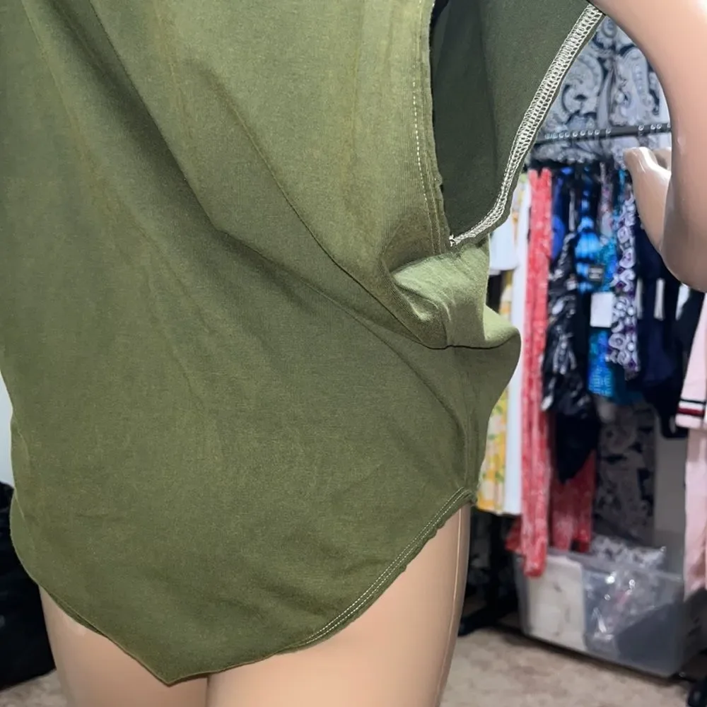 Free People Road Trip Cotton Bodysuit, Verde - Picture 8 of 12